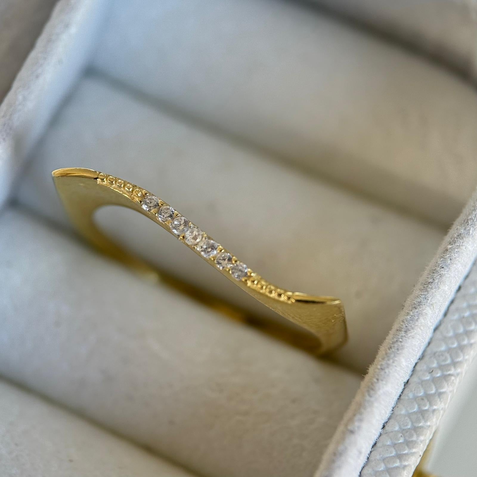 DUO ZIRKONIA RING | 925 SILBER