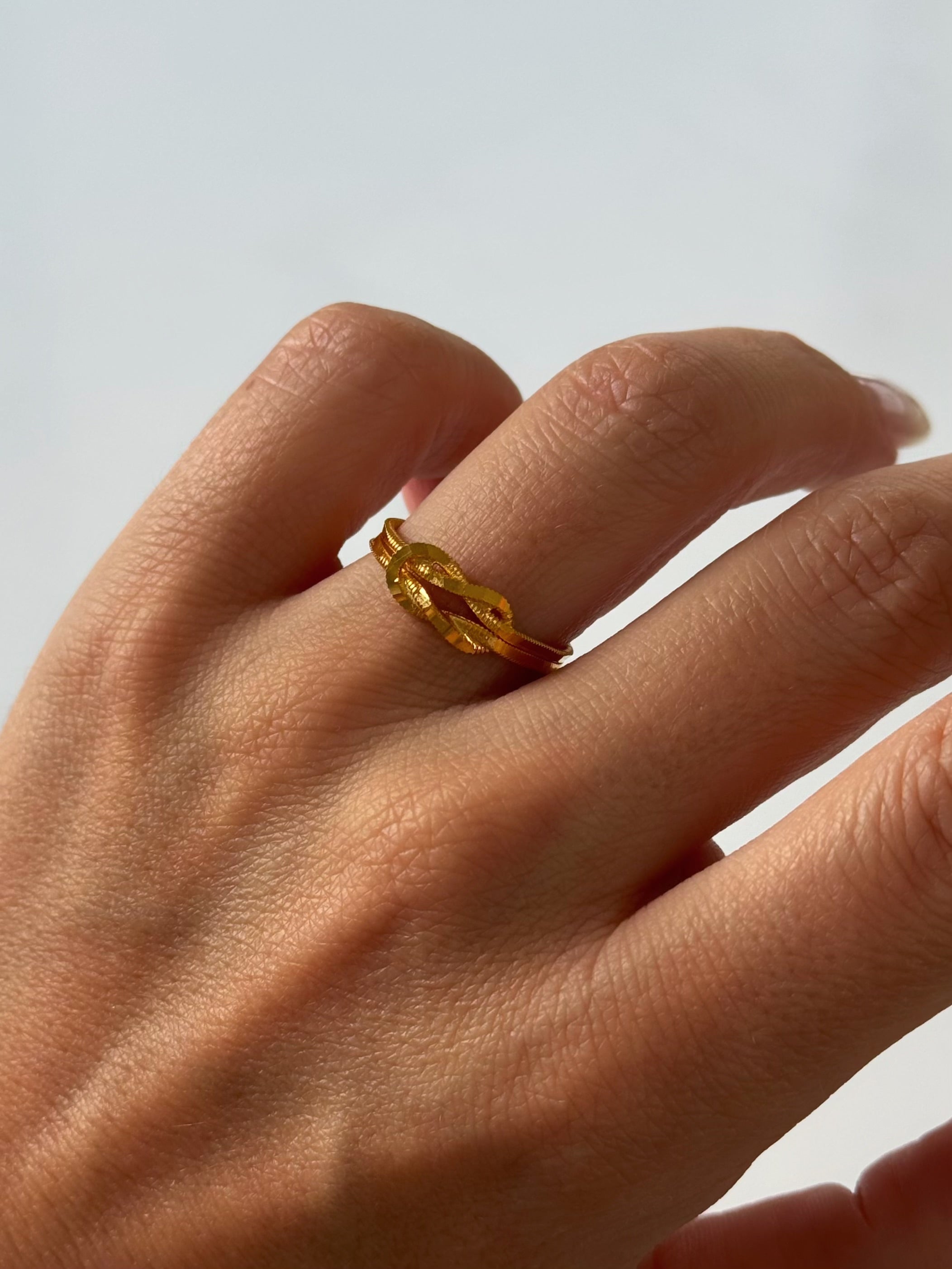 LIEBESKNOTEN RING | 925 SILBER