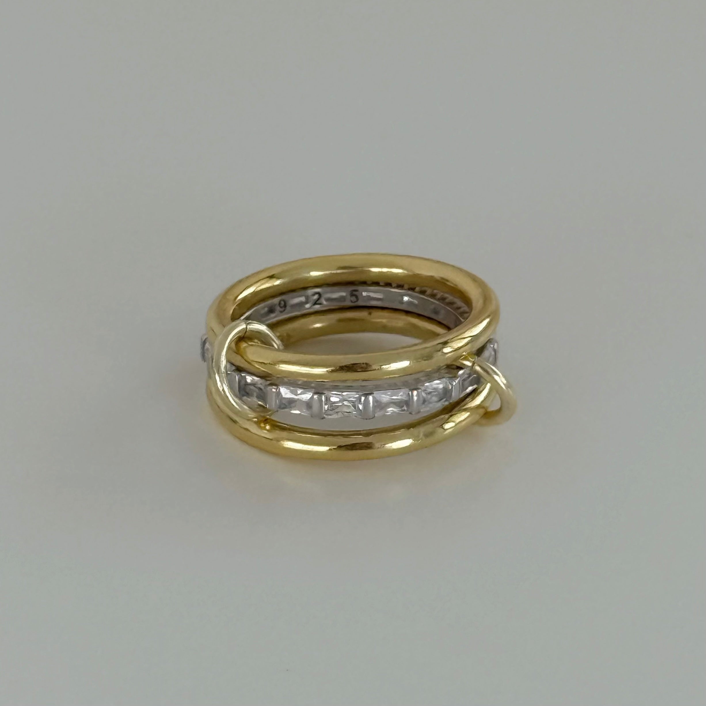 AMOUR BAGUETTE RING | 925 SILBER