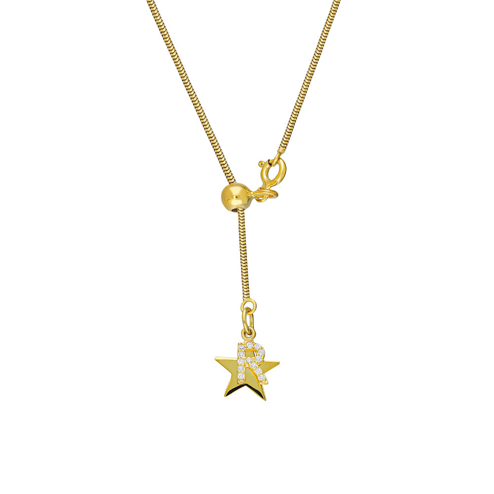INITIALEN STERN Y NECKLACE - 925 SILBER