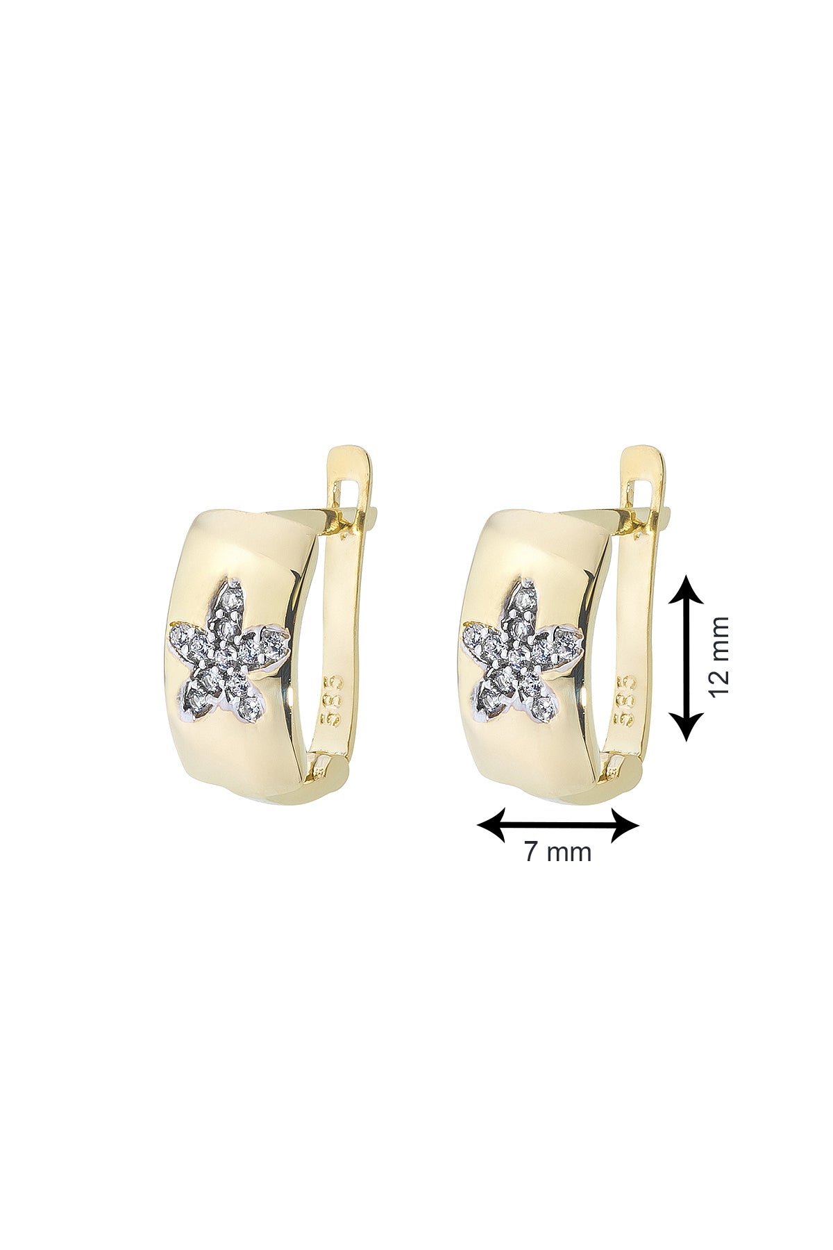 BLUMENMUSTER OHRRINGE | 14K GOLD