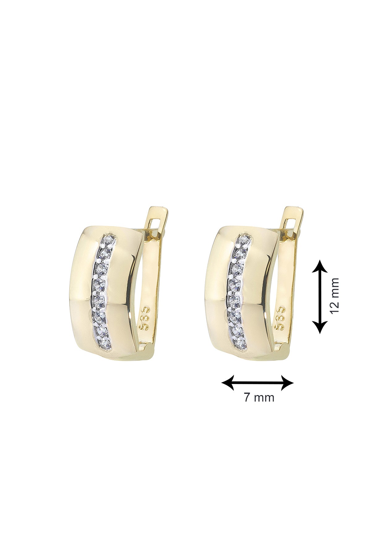 STREIFEN-OHRRINGE | 14K GOLD
