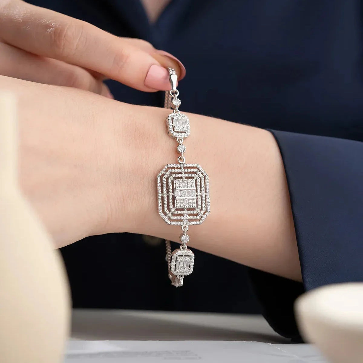 VOLUMEN BAGUETTE ARMBAND | 925 SILBER