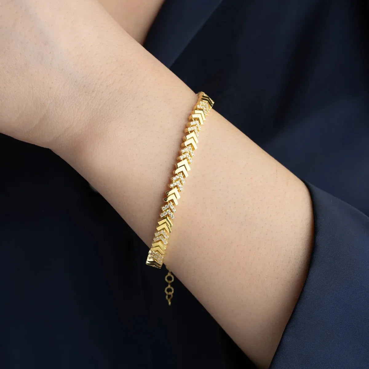 FISH TAIL ARMBAND | 925 SILBER