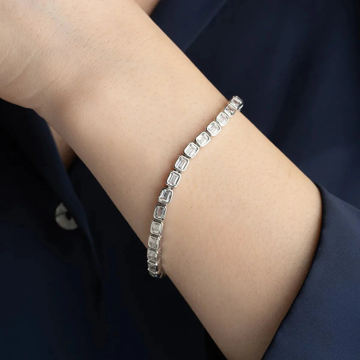 FULL ROW STEIN ARMBAND | 925 SILBER
