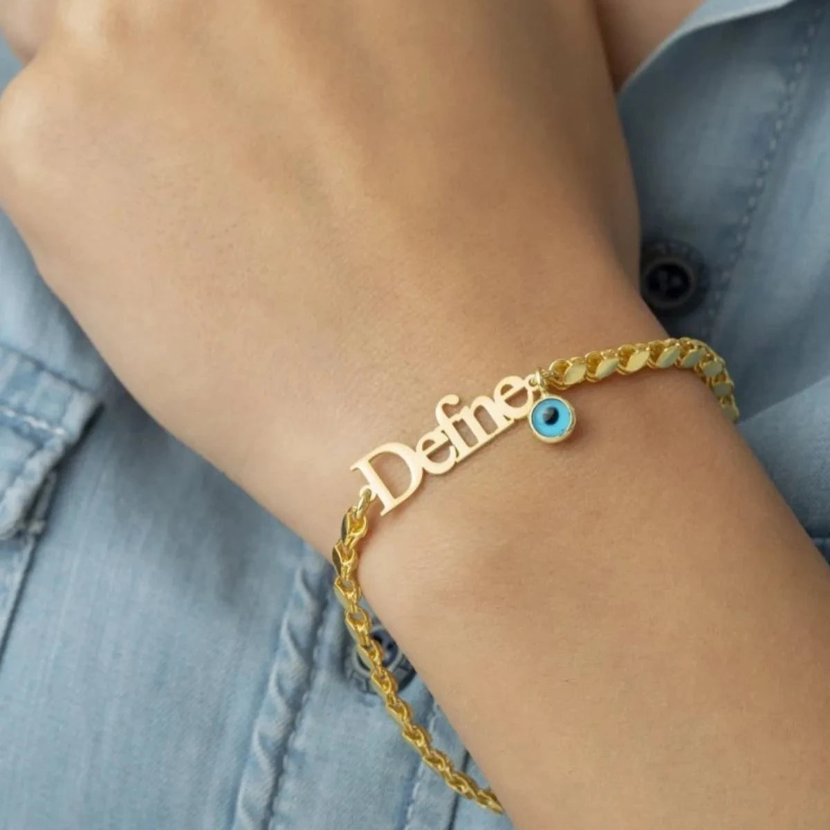 GERSTEN ARMKETTE MIT WUNSCHNAME | 925 SILBER