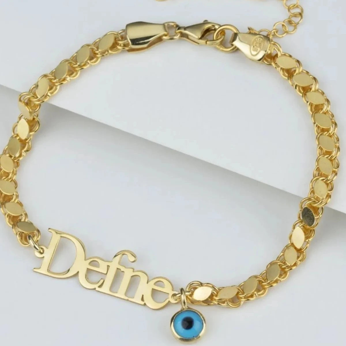 GERSTEN ARMKETTE MIT WUNSCHNAME | 925 SILBER