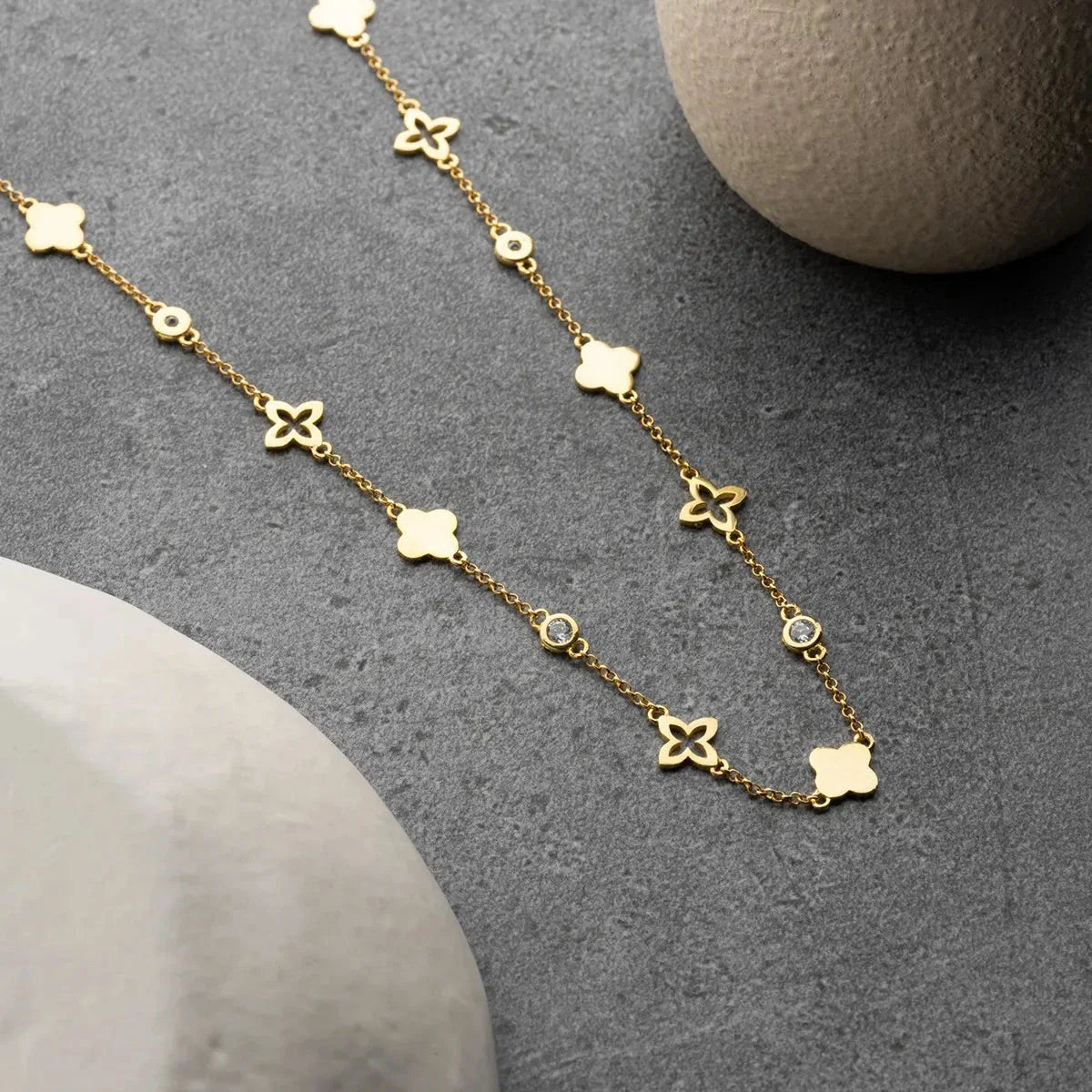 CLOVER GLÜCK HALSKETTE | 925 SILBER