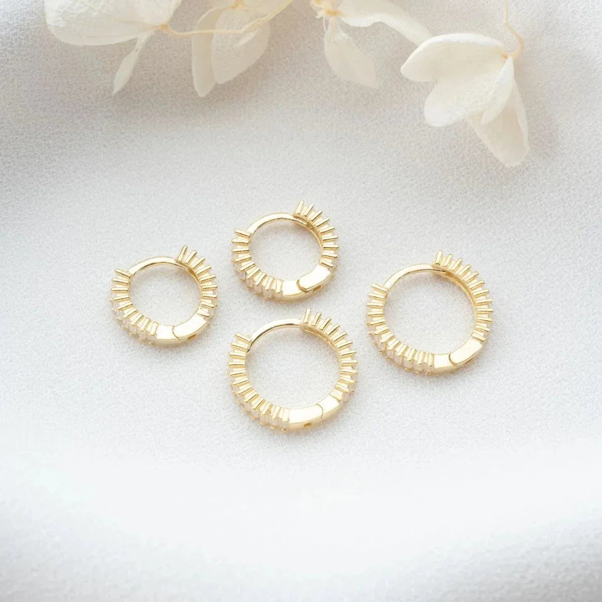 BAGUETTE STEIN SET VON 2 OHRRINGEN | 925 SILBER