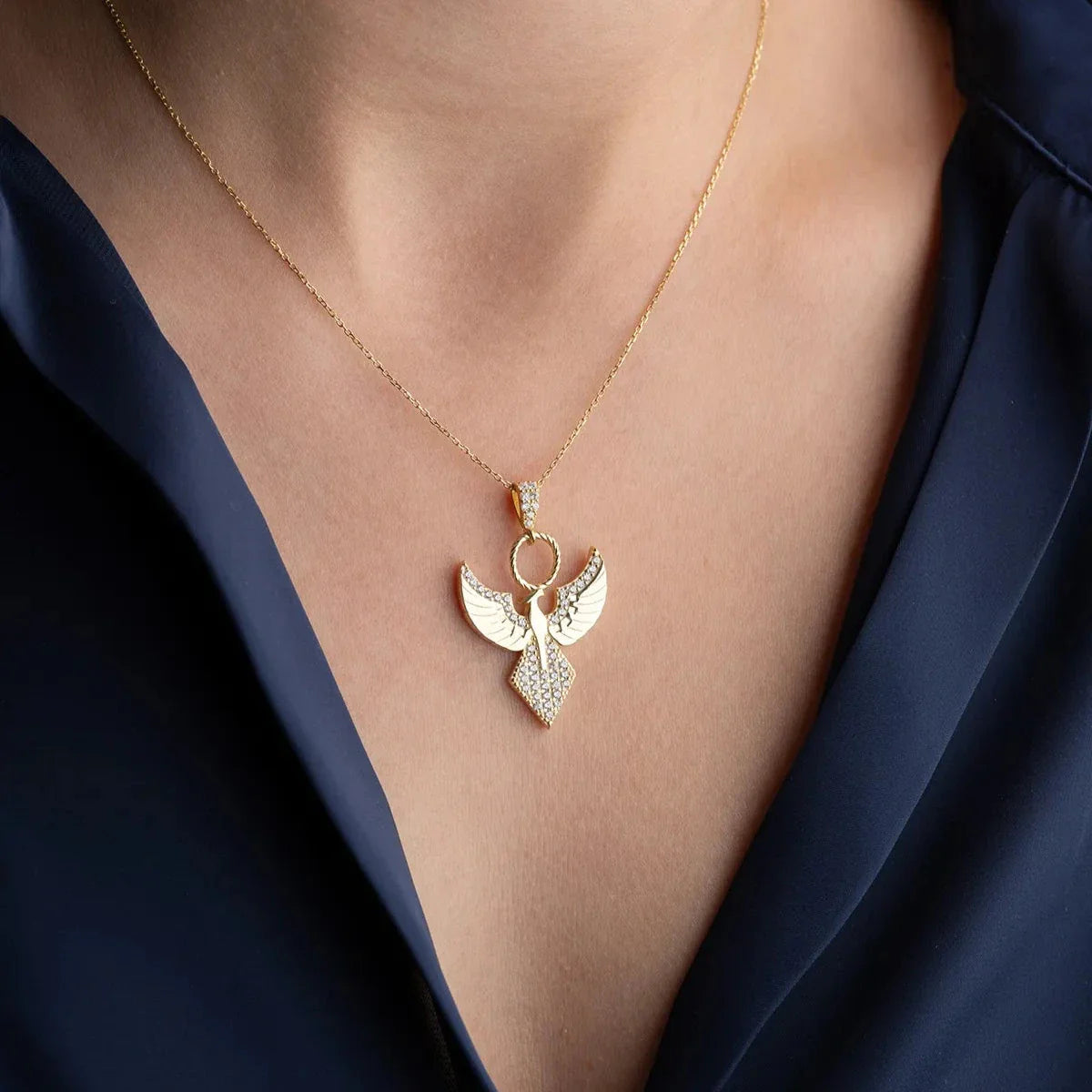 VOLUMEN ZÜMRÜDANKA HALSKETTE | 925 SILBER