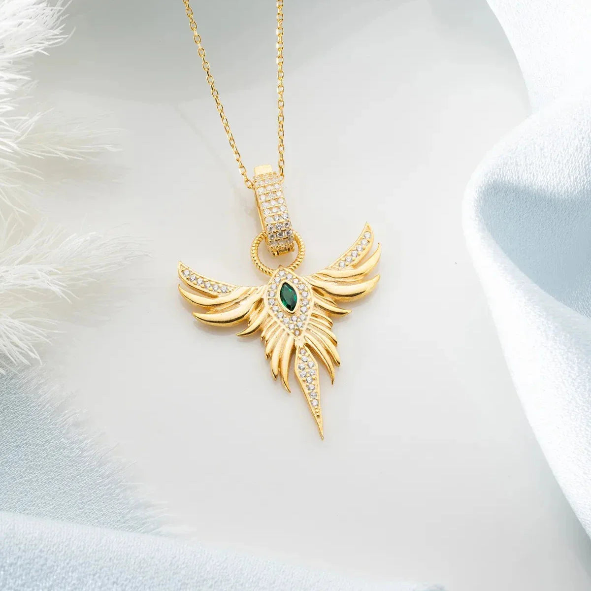 MIRAGE ZÜMRÜDÜANKA HALSKETTE | 925 SILBER