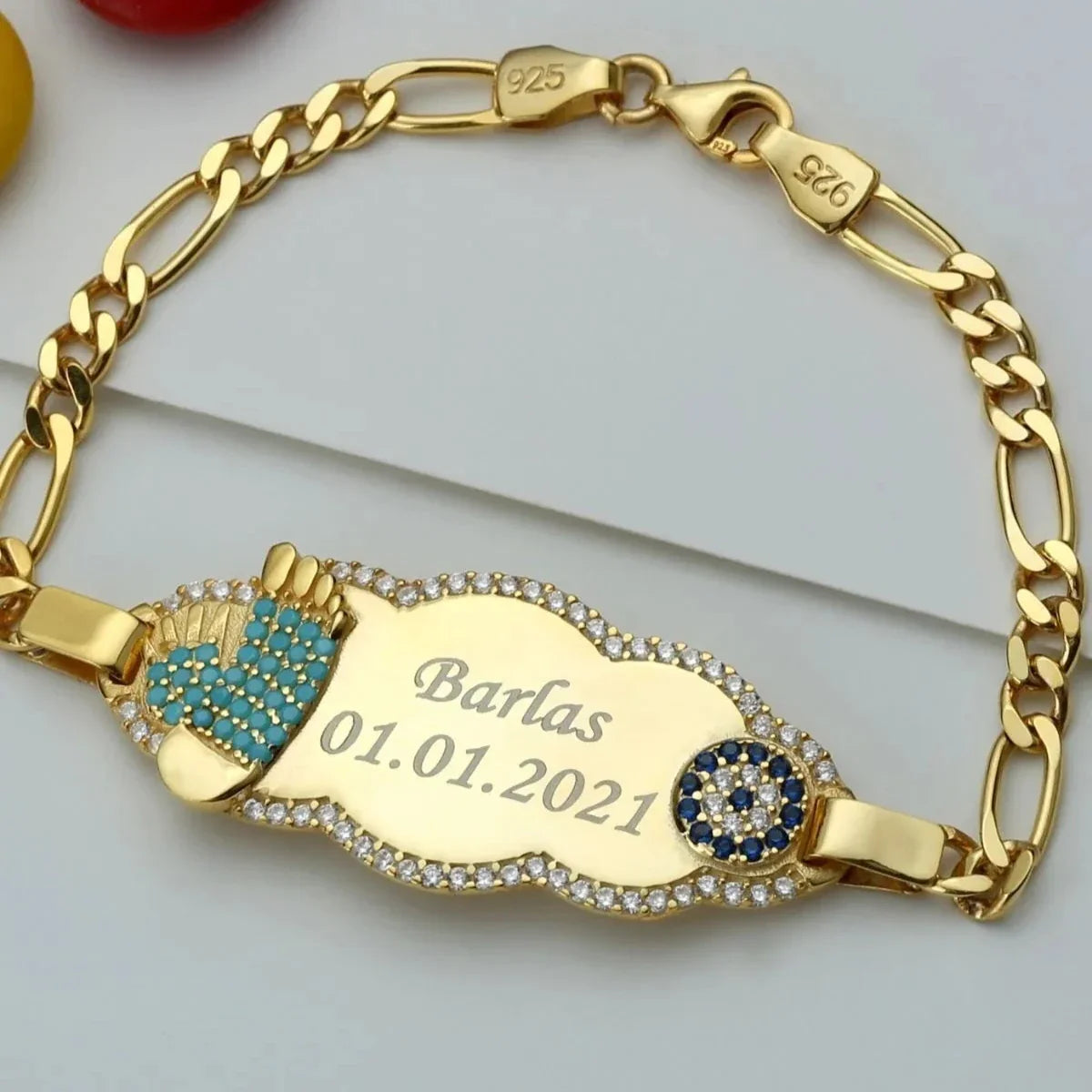 NAZAR WOLKE BABY ARMBAND | 925 SILBER