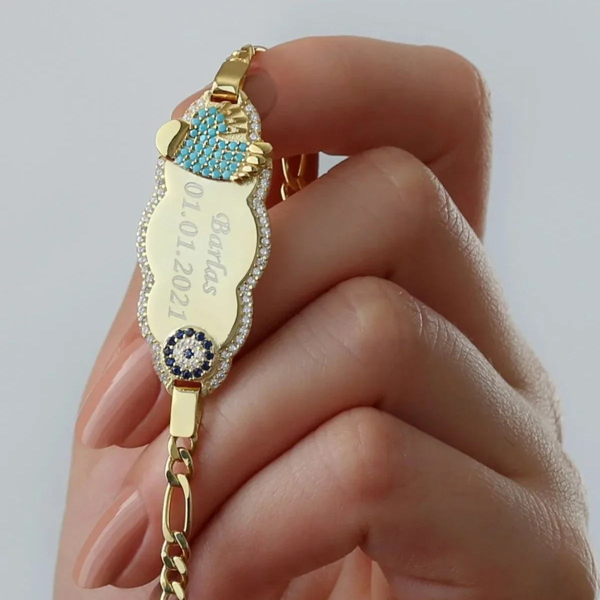 NAZAR WOLKE BABY ARMBAND | 925 SILBER