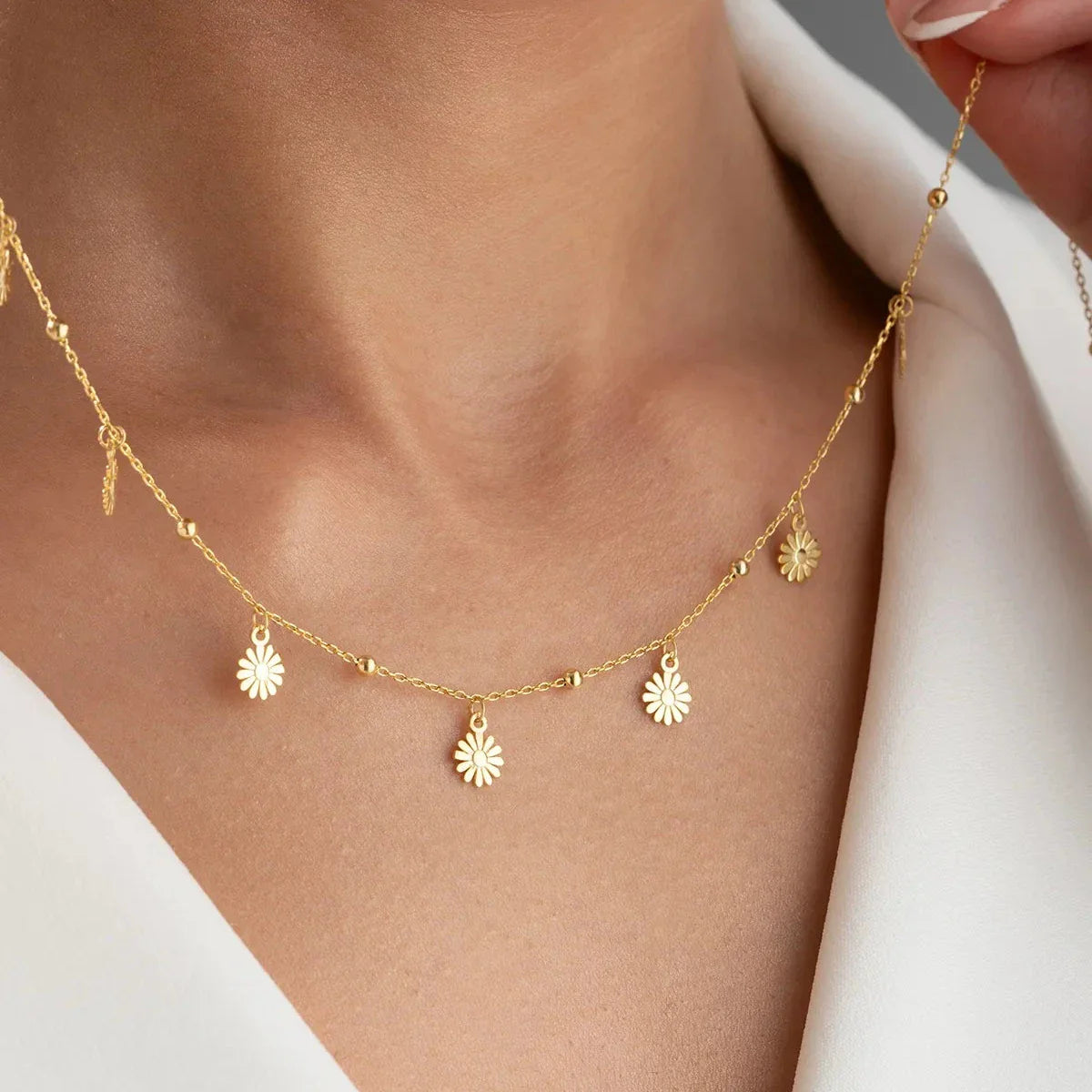 DAISY LUCK HALSKETTE | 925 SILBER