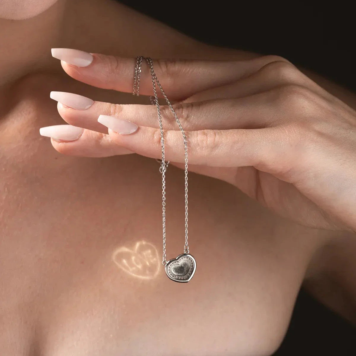 REFLEKTIERTE LIEBESKETTE | 925 SILBER