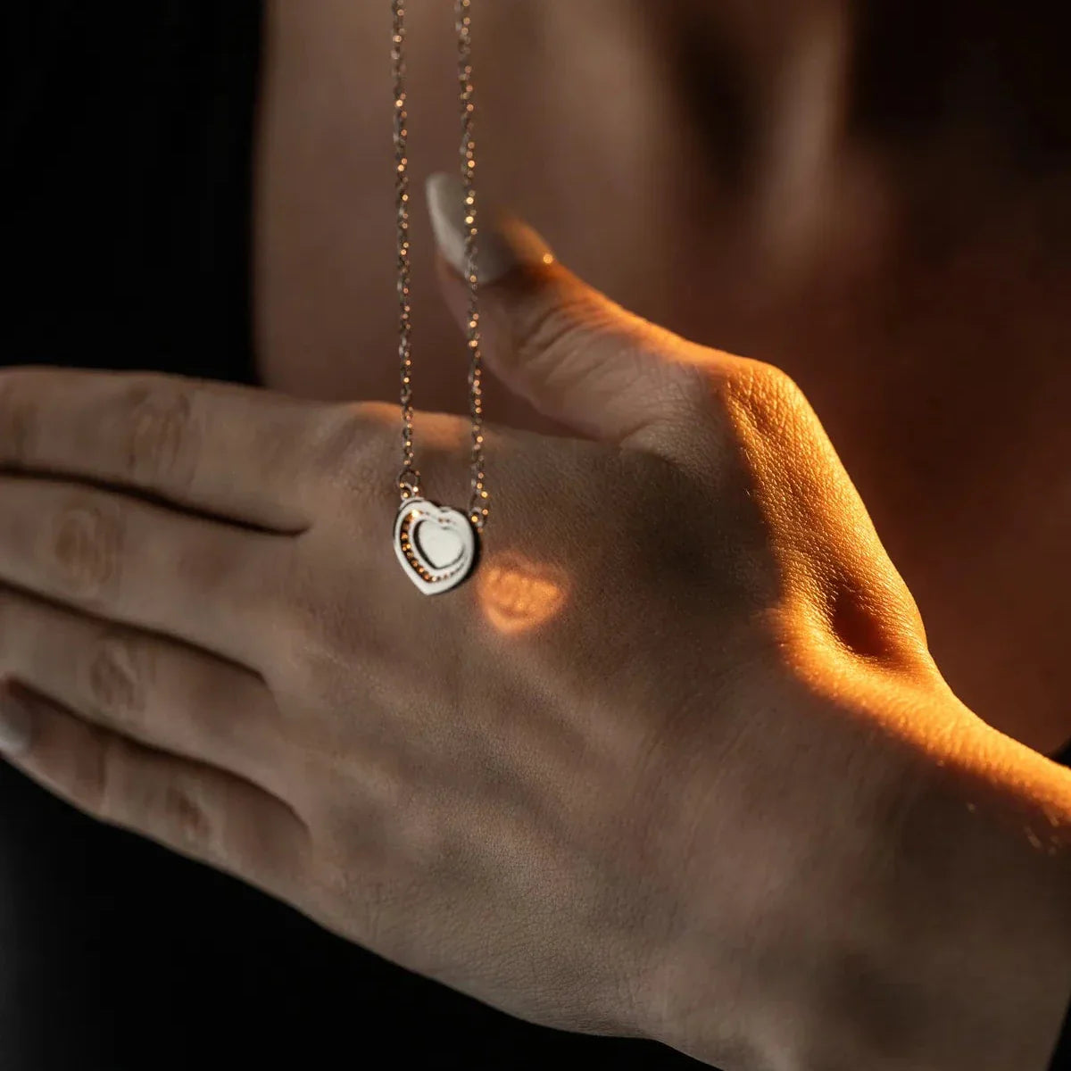 REFLEKTIERTE LIEBESKETTE | 925 SILBER