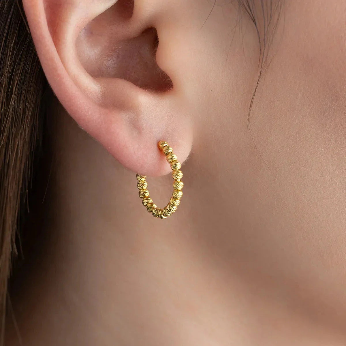 DORIKA SCHLICHTER OHRRING | 925 SILBER