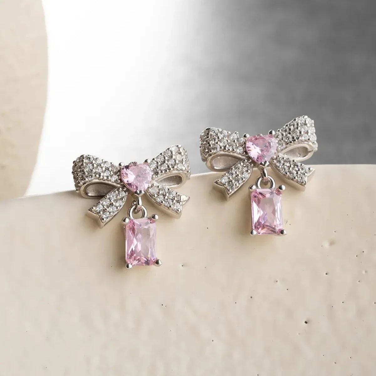 FLIEGE HERZ OHRRINGE | 925 SILBER