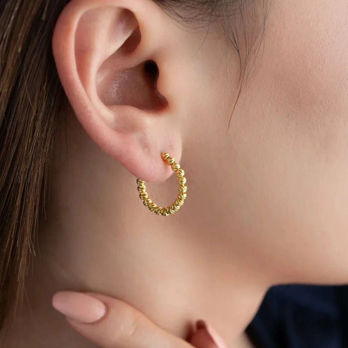 DORIKA SCHLICHTER OHRRING | 925 SILBER