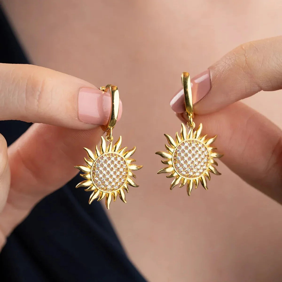 SONNE OHRRINGE | 925 SILBER