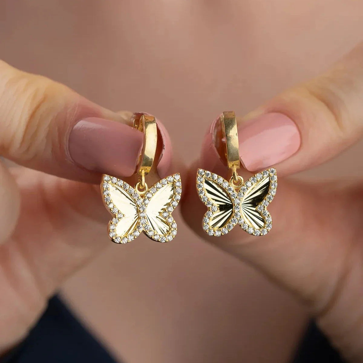 SCHMETTERLING SHINE OHRRINGE | 925 SILBER