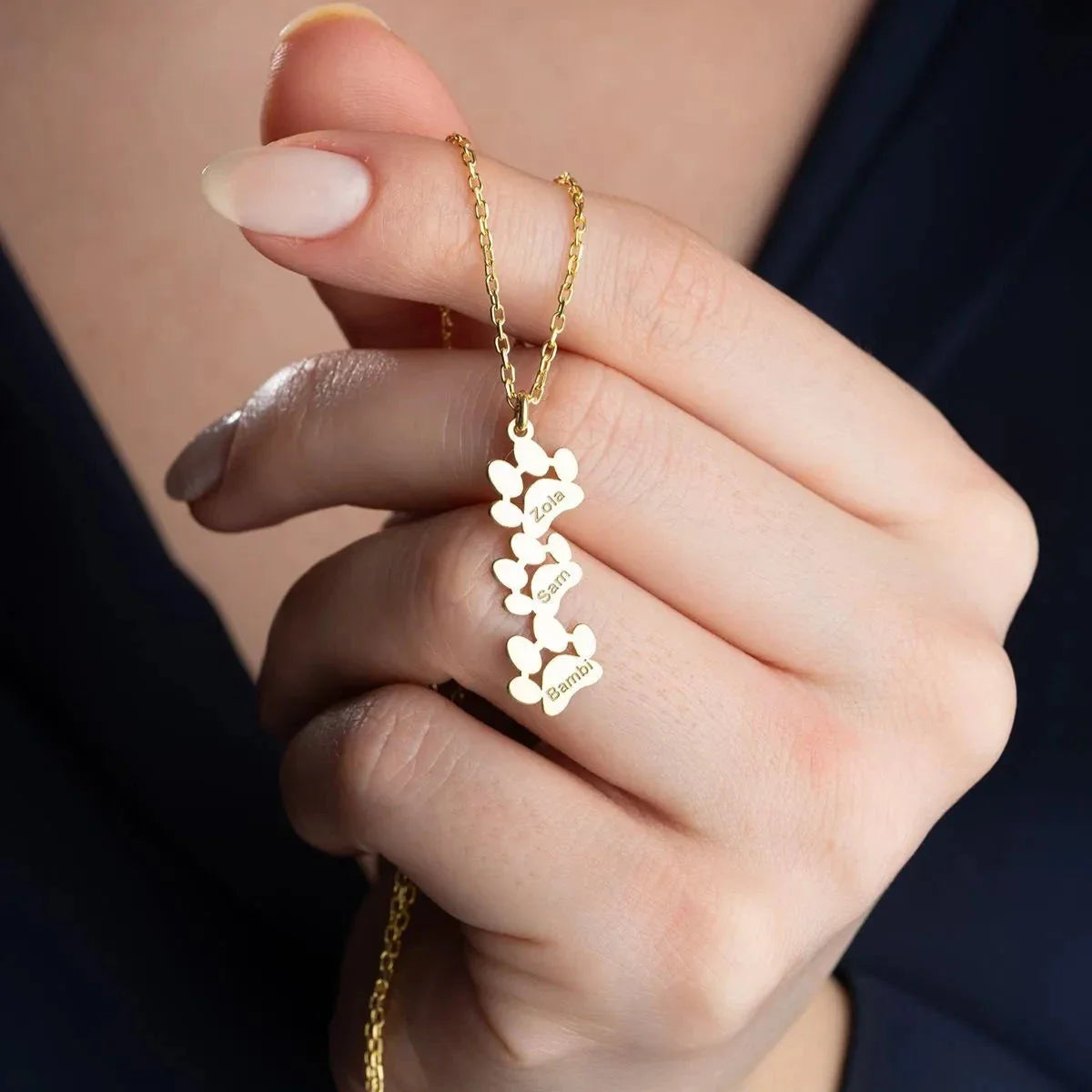 3ER PFOTEN NAMENSKETTE | 925 SILBER