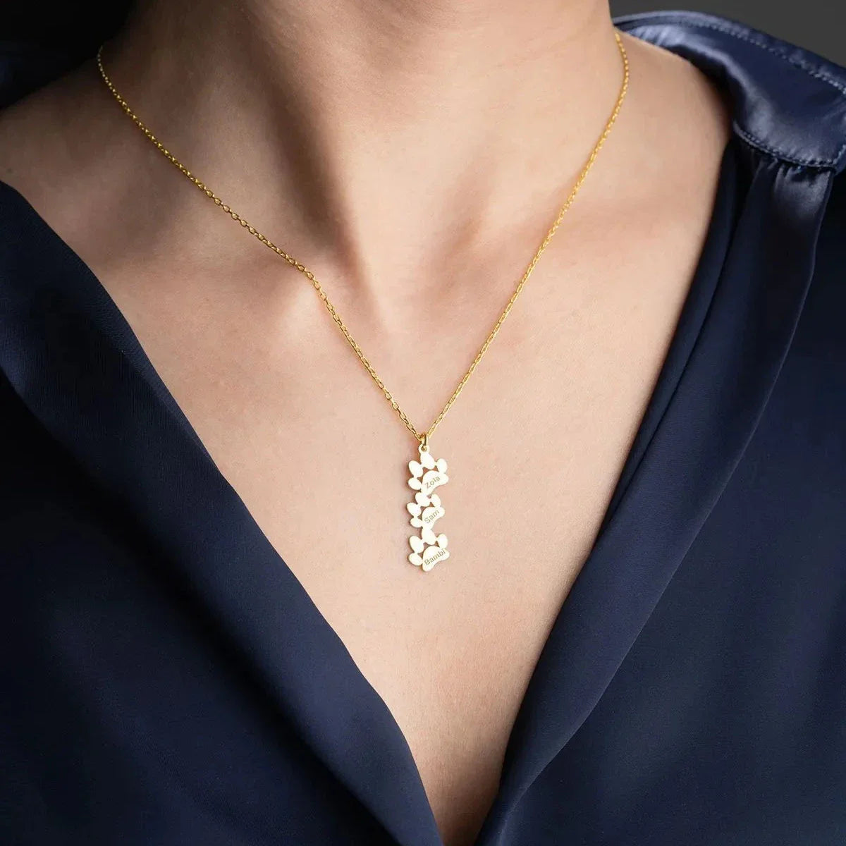 3ER PFOTEN NAMENSKETTE | 925 SILBER