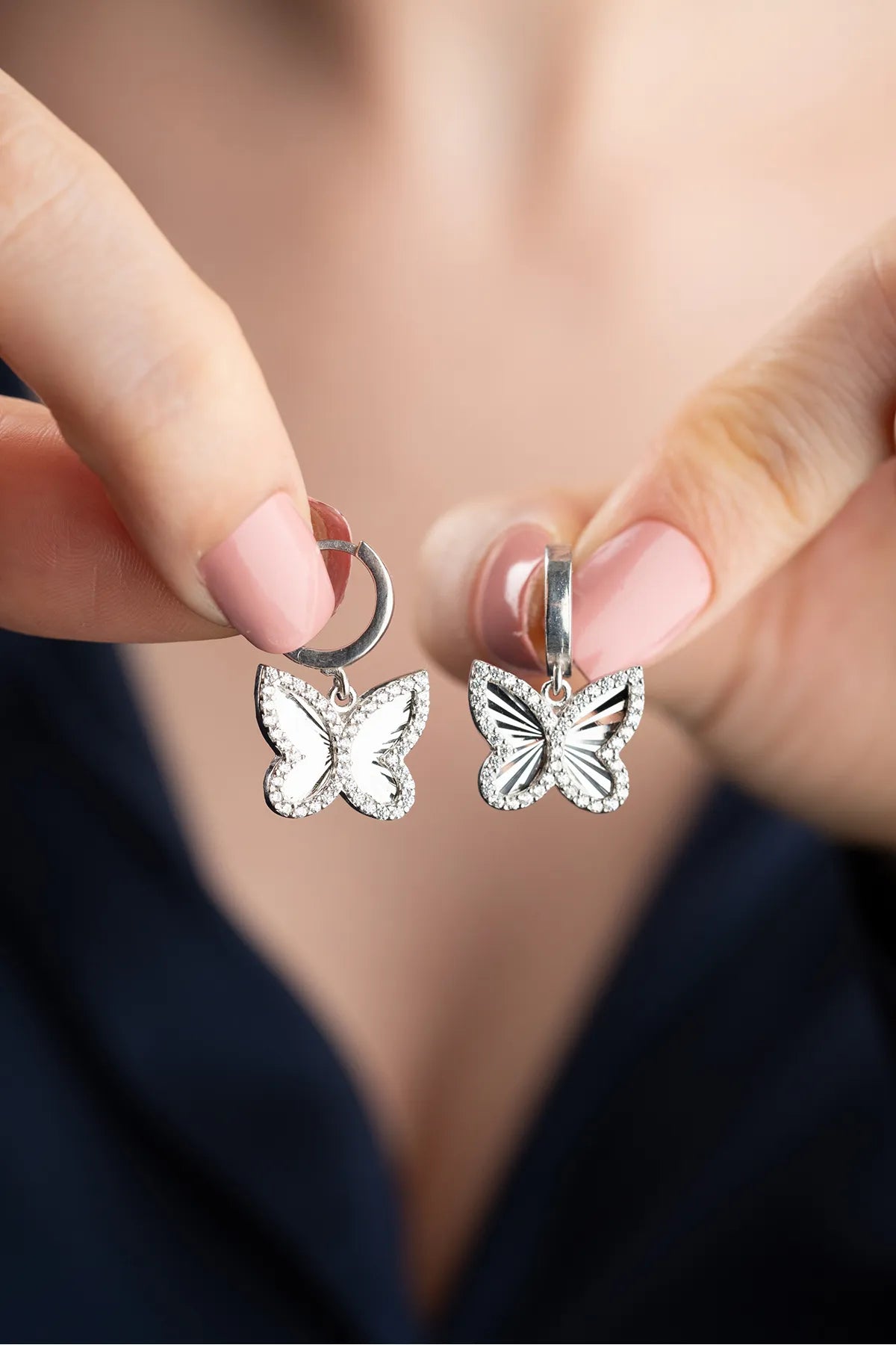 SCHMETTERLING SHINE OHRRINGE | 925 SILBER