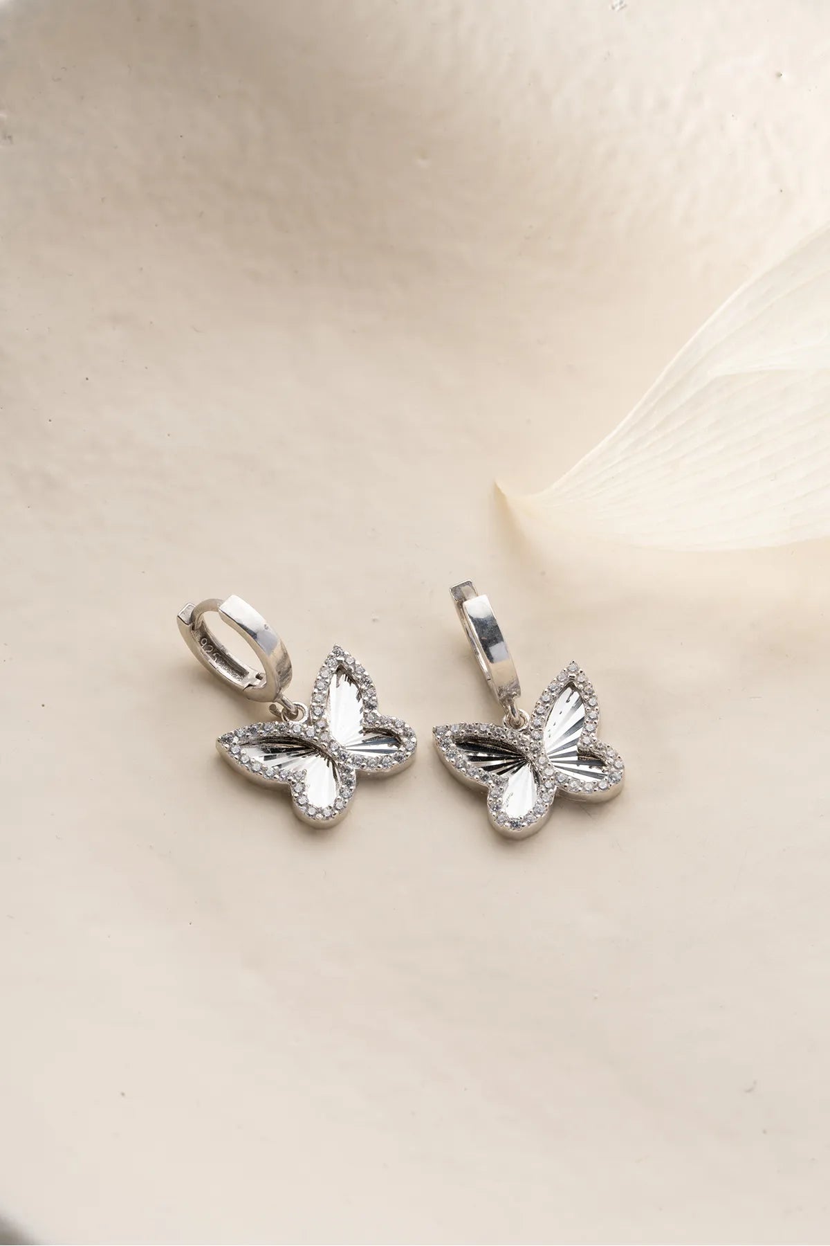 SCHMETTERLING SHINE OHRRINGE | 925 SILBER