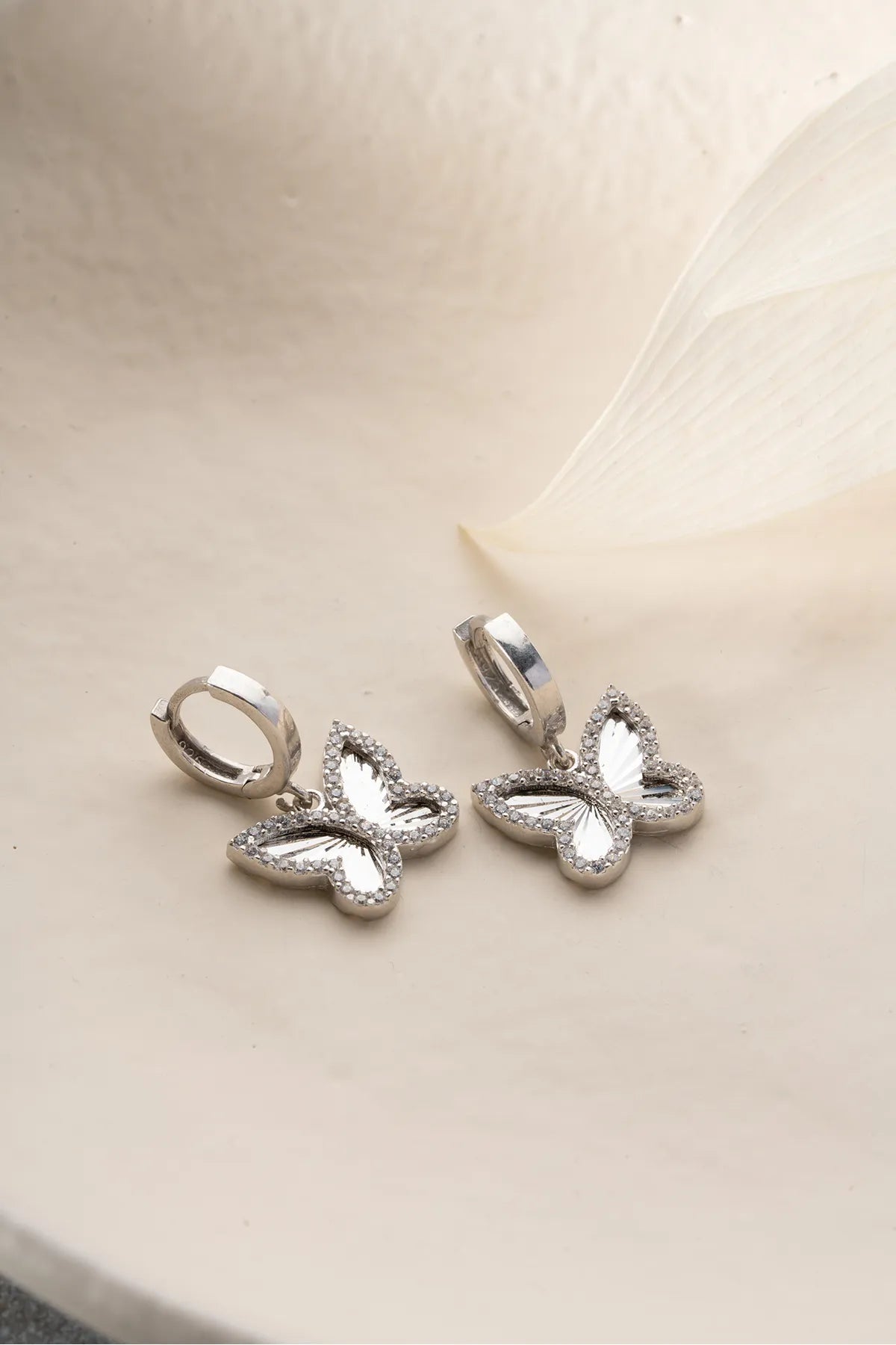 SCHMETTERLING SHINE OHRRINGE | 925 SILBER