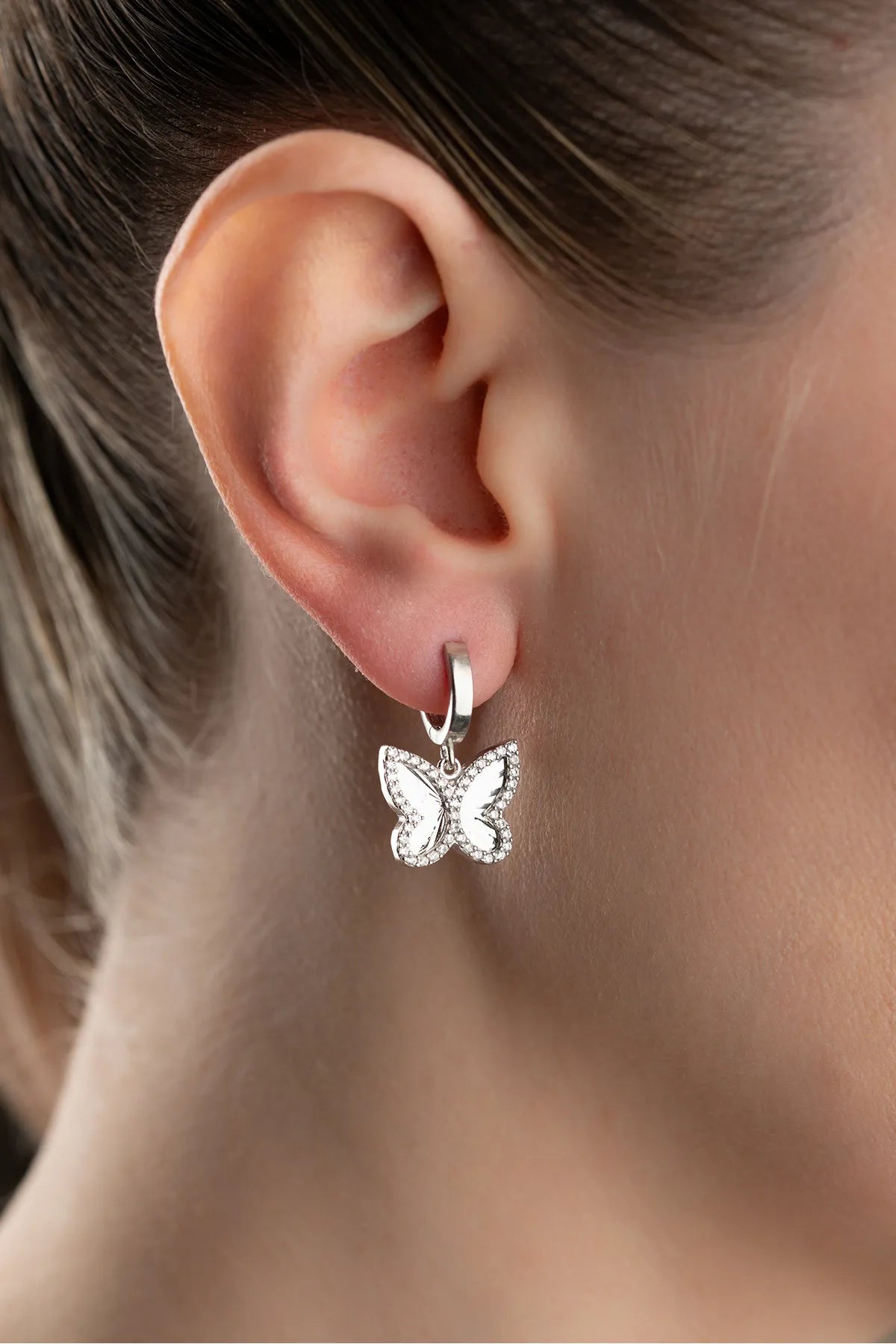 SCHMETTERLING SHINE OHRRINGE | 925 SILBER