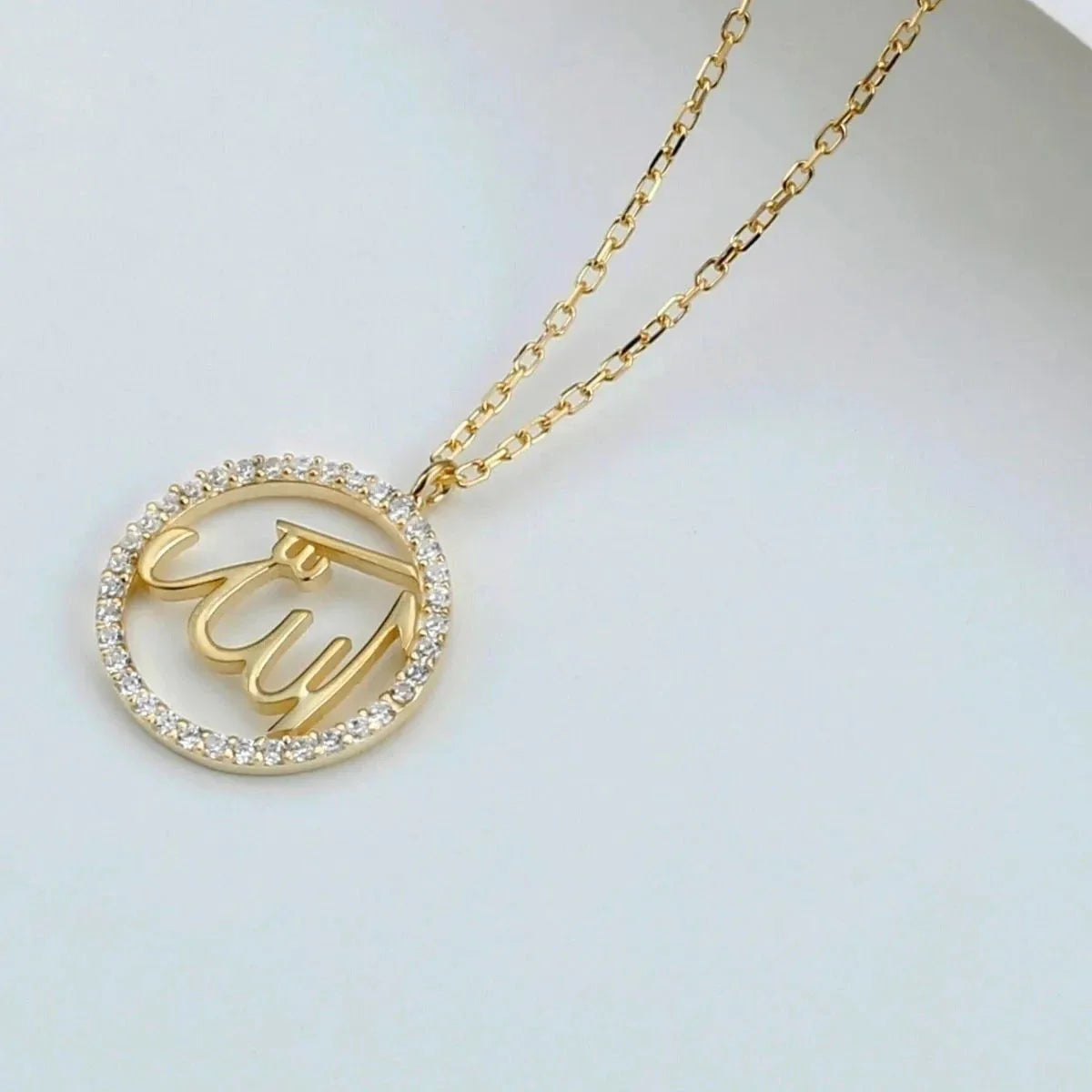 MEYS SCHRIFTZUG HALSKETTE MIT ZIRKONIA | 925 SILBER