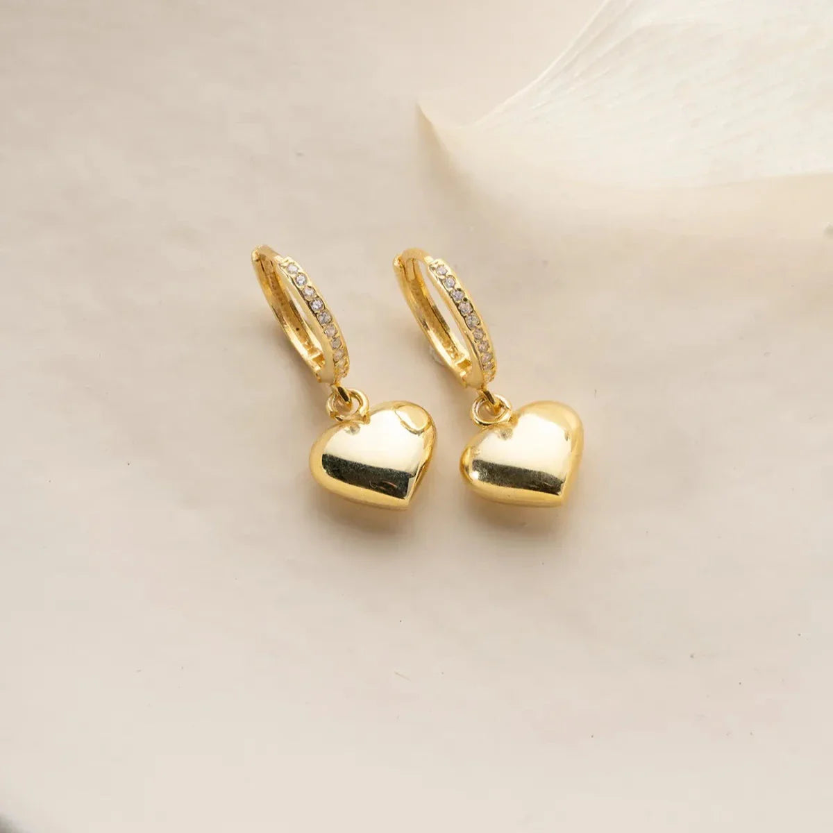 BOMBED HEART OHRRINGE | 925 SILBER