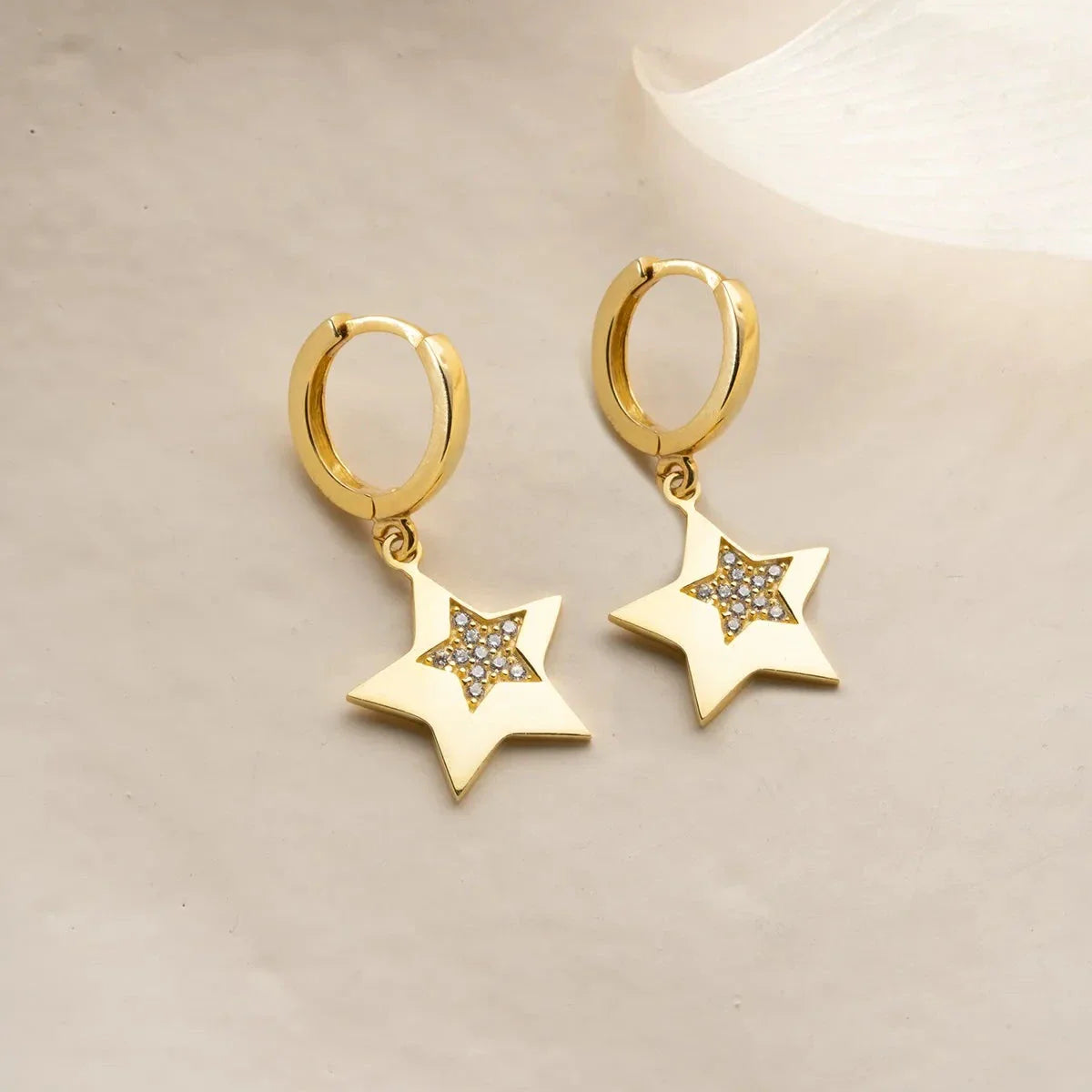 STERNE DUO OHRRINGE | 925 SILBER