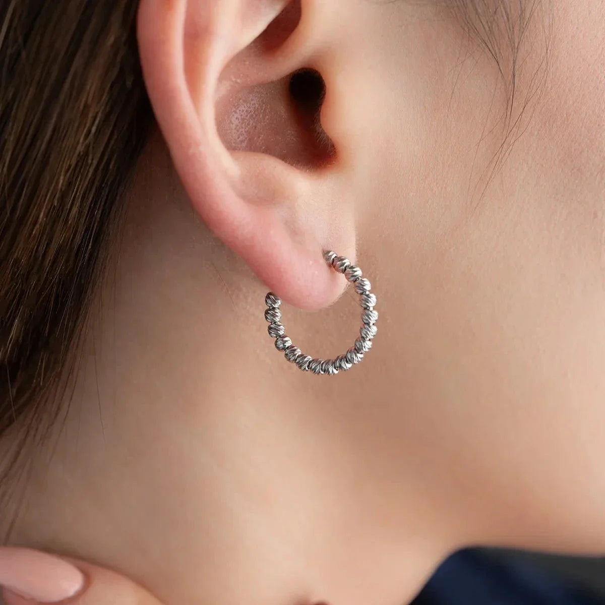 DORIKA SCHLICHTER OHRRING | 925 SILBER