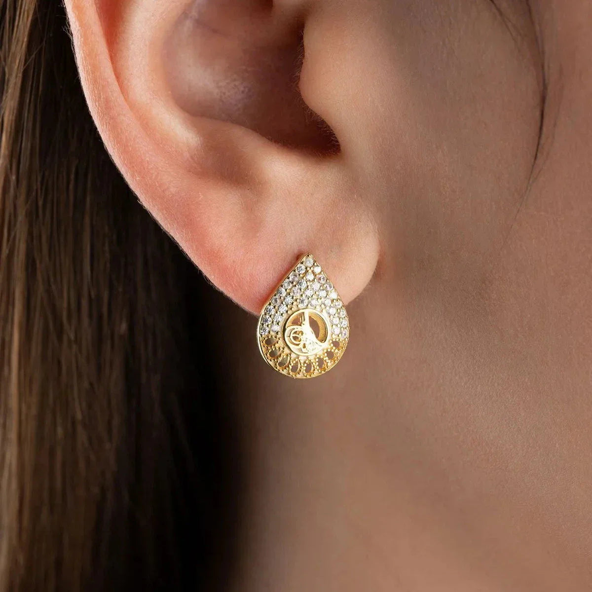 TUGRA OHRRING | 925 SILBER