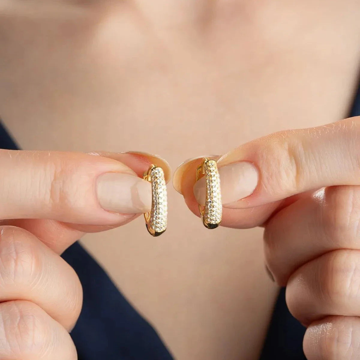 STONE MINI OHRRING | 925 SILBER