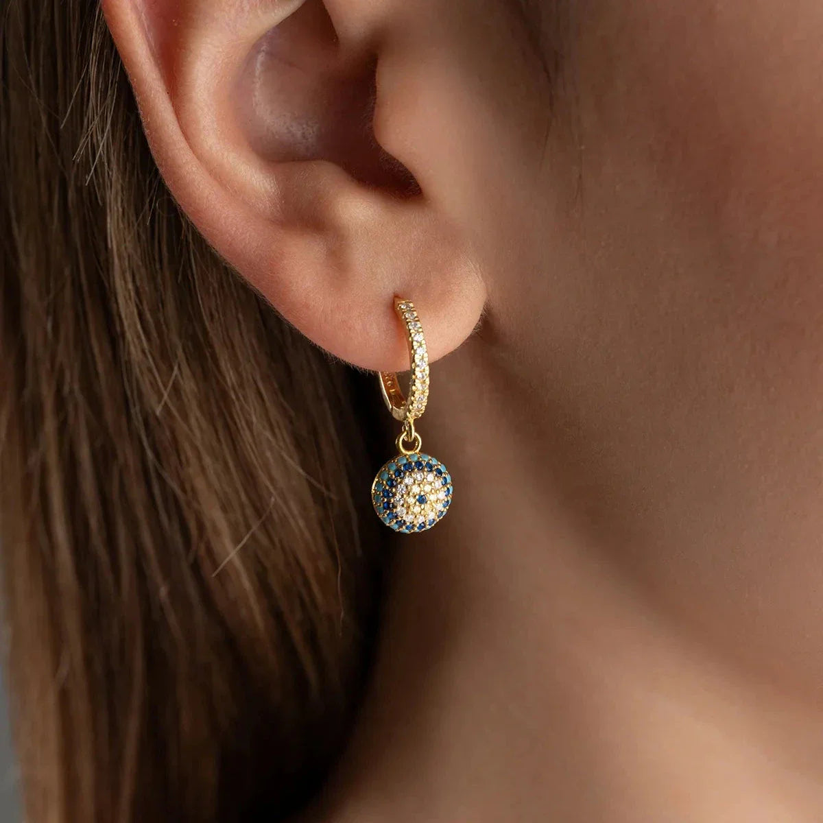 NAZAR AUGE OHRRING | 925 SILBER