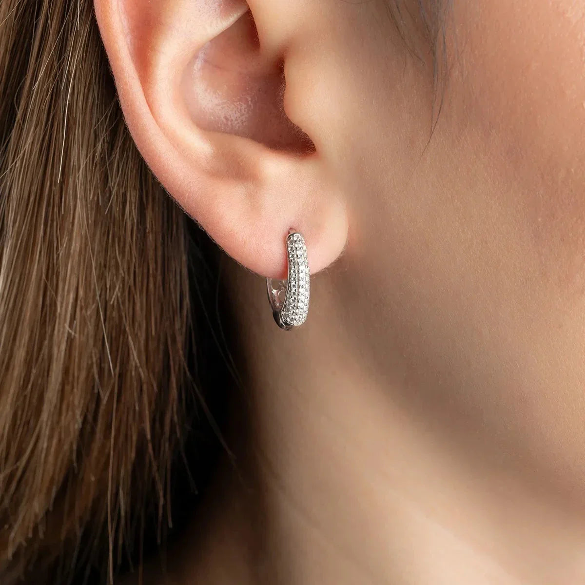 STONE MINI OHRRING | 925 SILBER