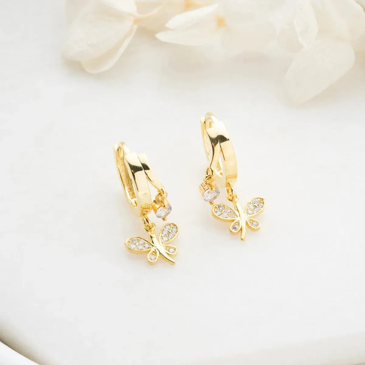 LIBELLE & ZIRKONIA OHRRINGE | 925 SILBER