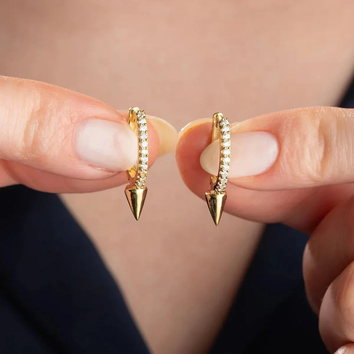 RING LEAD EARRINGS | 925 SILVER