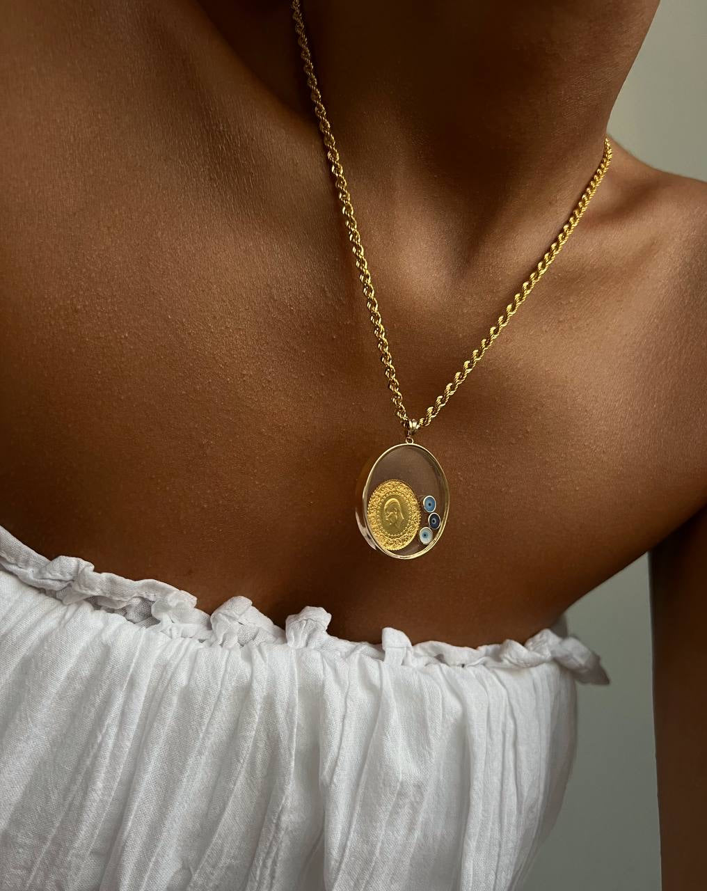 925 SILBER CEYREK CHARM HALSKETTE (8634992591191)