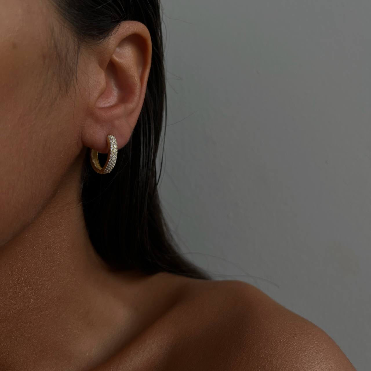 Runde Ohrringe mit Zirkonia (7042103214125)