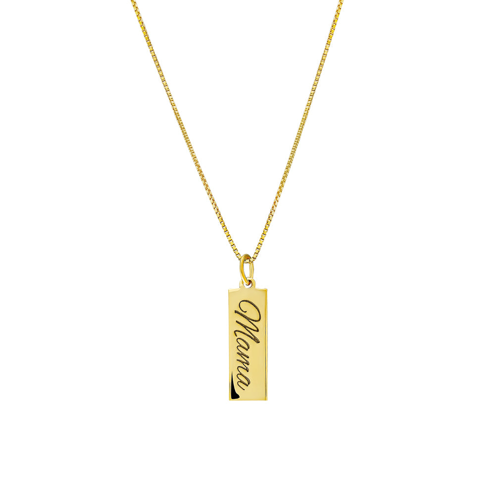 MINIMAL GRAVUR HALSKETTE | 925 SILBER