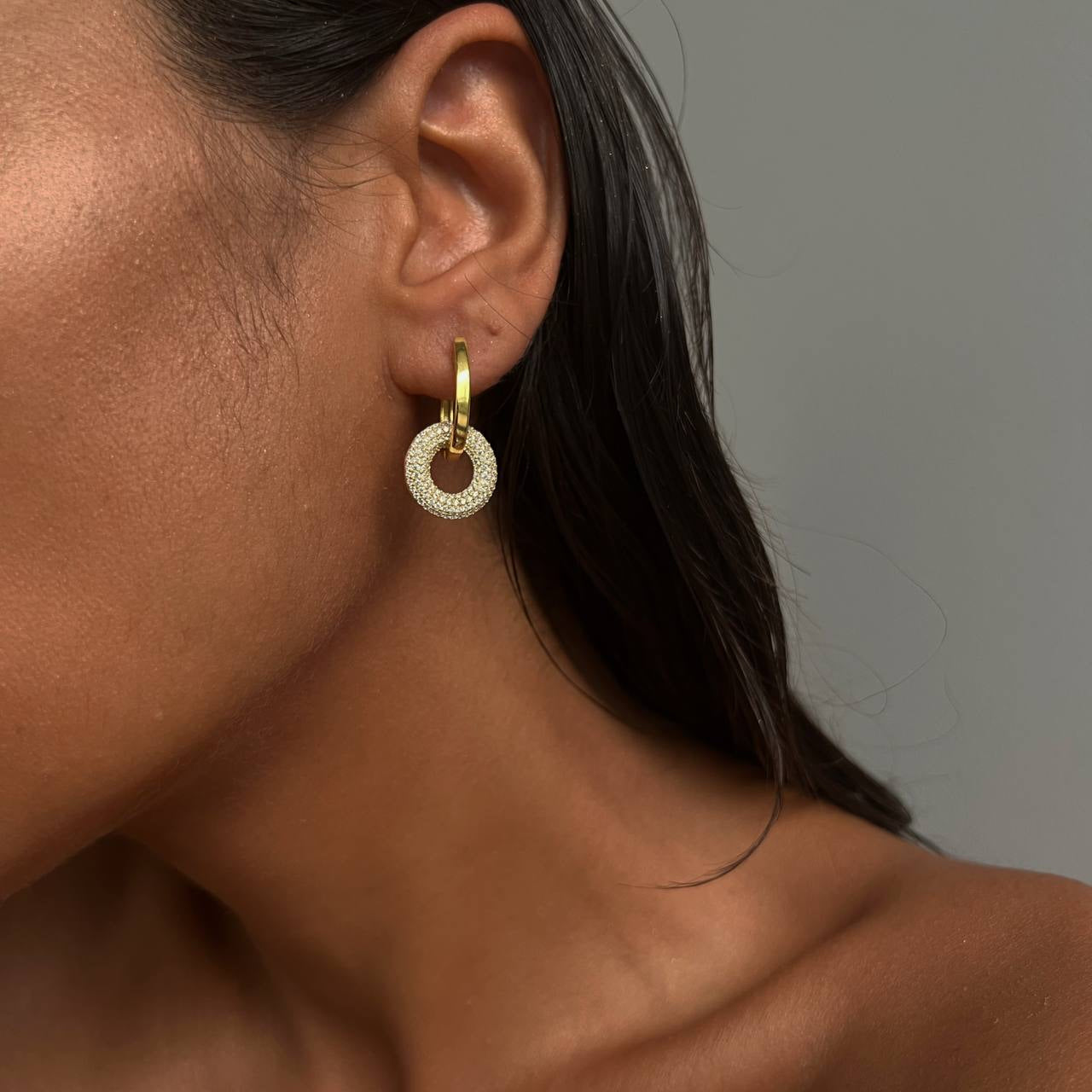 Big Round Zirkonia Ohrring (7027137904685)