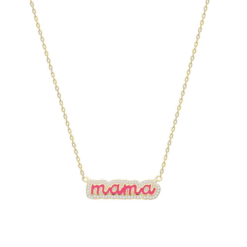 Colorfull Precious Name Necklace - 925 SILBER