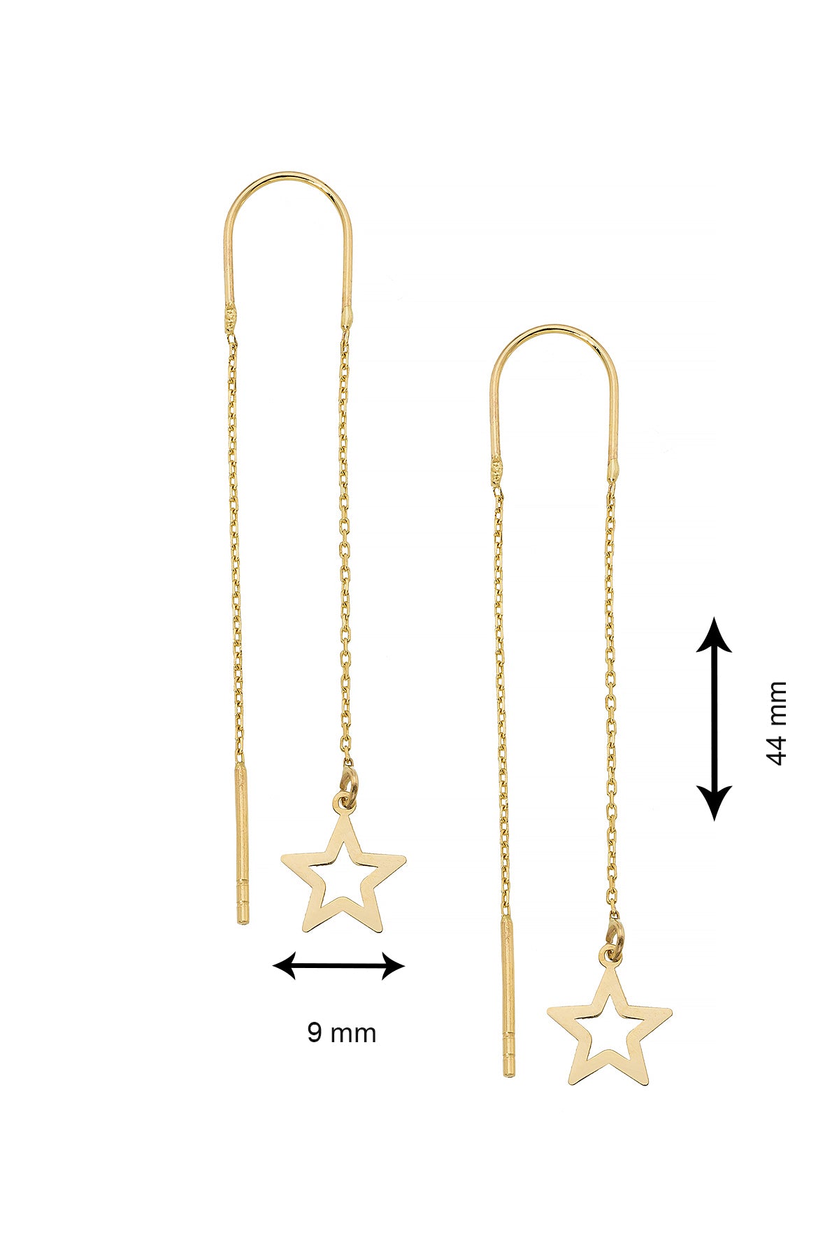 SCHWINGENDE STARS OHRRINGE | 14K GOLD
