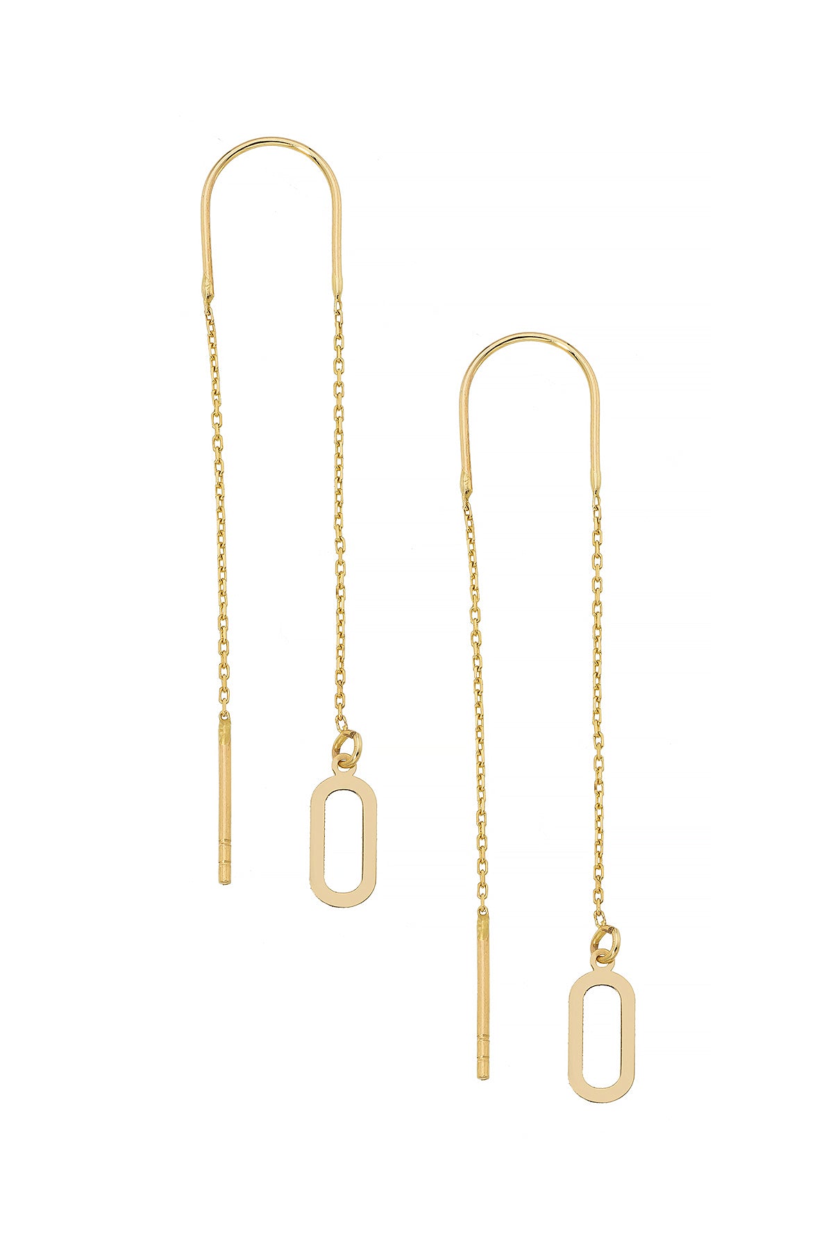 SCHWINGENDE ELLIPSE OHRRINGE | 14K GOLD
