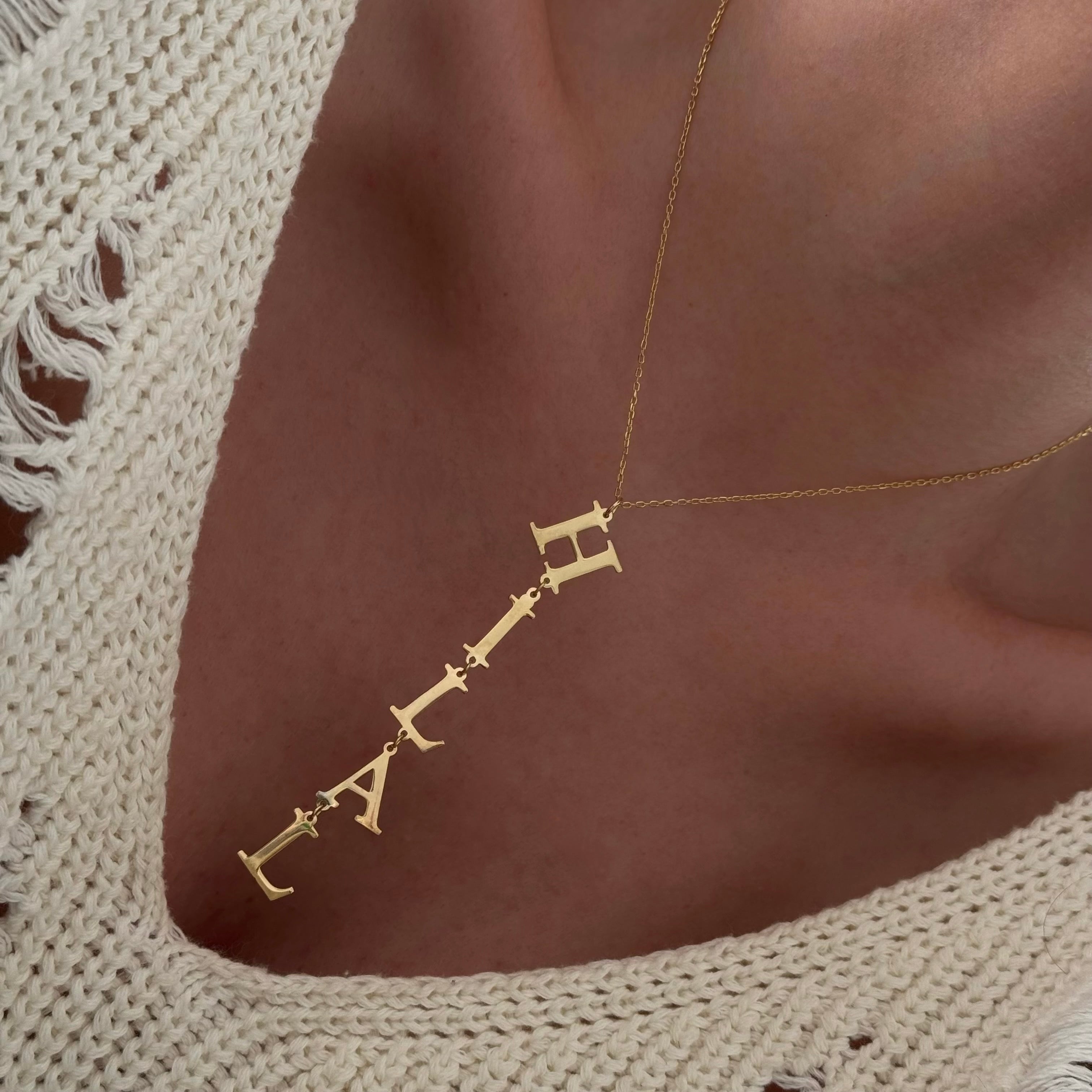MIA Y NAME NECKLACE | 925 SILVER