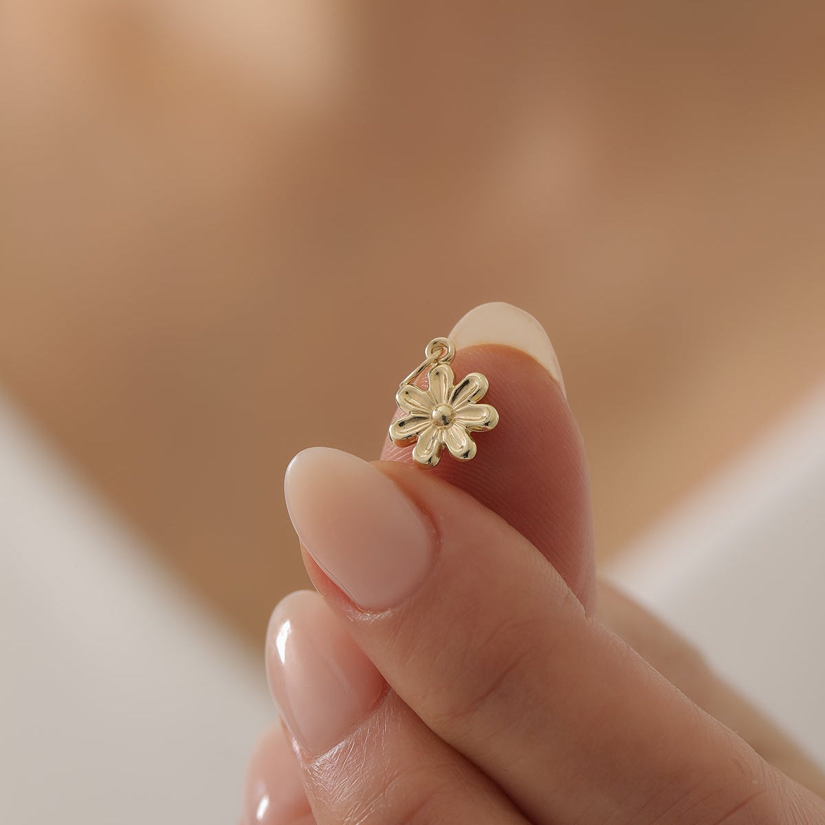 BLUME ANHÄNGER | 14K GOLD